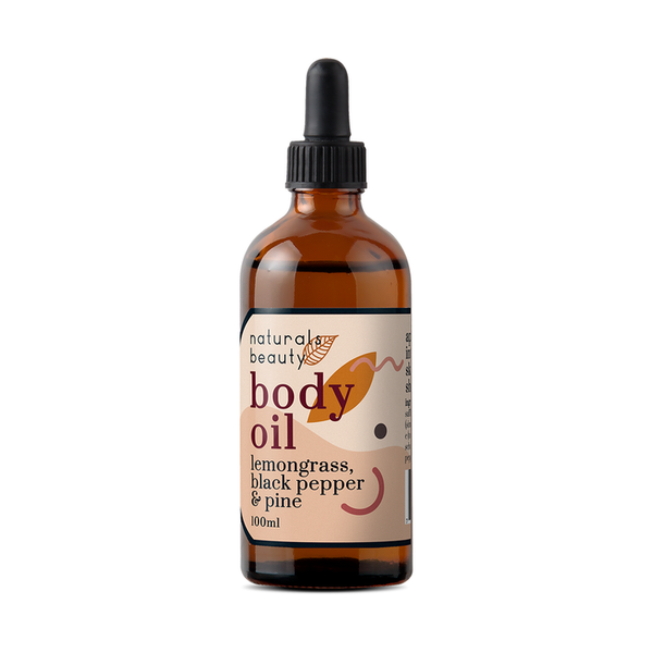 Naturals Beauty Lemongrass, Black Pepper &amp; Pine Body Oil