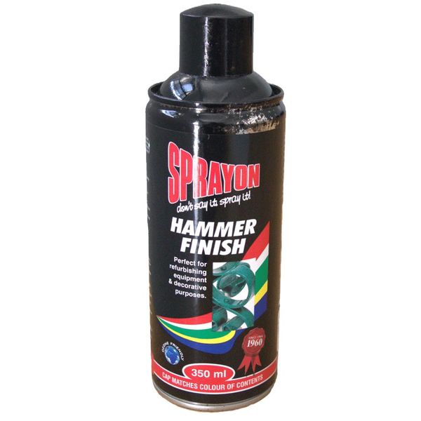 Sprayon Paint Black Hammer Finish 350Ml