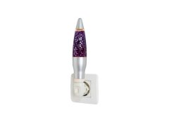 Wall Glitter LED Lamp - Purple Liquid + Glitter