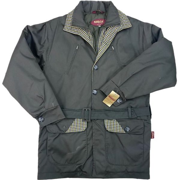 Navada - Mens Panama Zip-up/Button-up Belted Half Coat