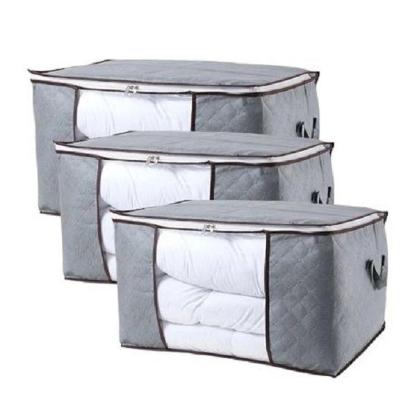 Deal Collapsible Dust-Proof Wardrobe Organizer Closet Storage Bag - 3 Pack