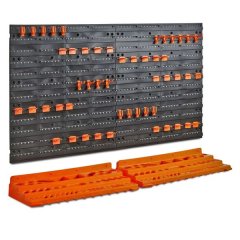 52-Piece Garage Wall Rack Pegboard Shelf Tool Organiser