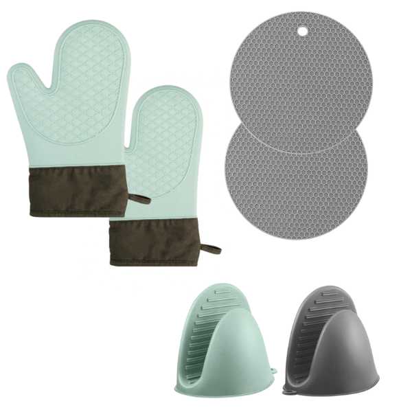 Urban Cart Premium 6-Piece Silicone Heat Resistant Kitchen Set