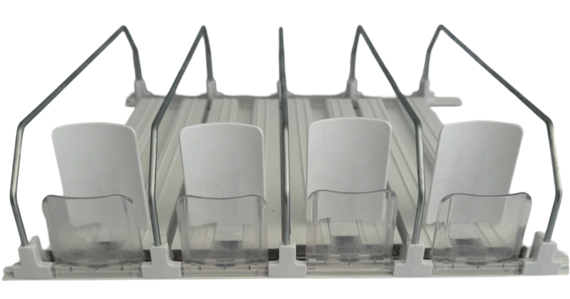 White Drinks/Can Dispenser Holder for Fridge and Kitchen Organization