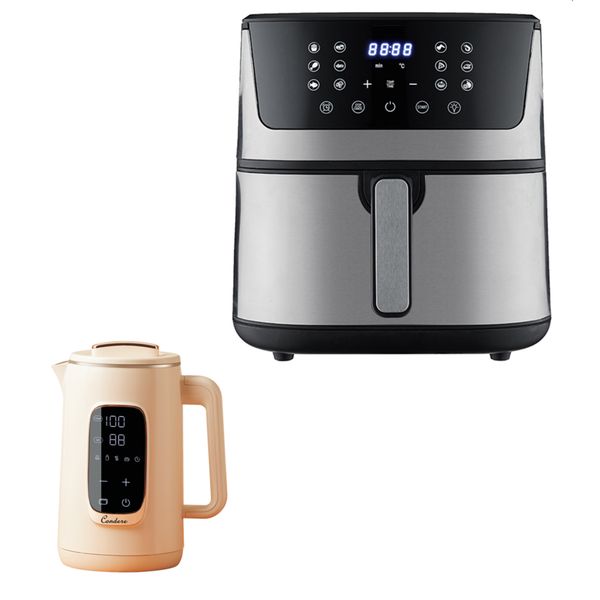 6.5 L LED Display Air Fryer With Free 1.8L Kettle - 2506+LX3010
