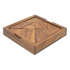 Tangram - Quality 7-Piece Wooden Puzzle Brainteaser Boardgame