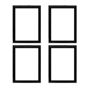 SkyDeals Black Picture Frames for Photo &amp; Certificate - 4 Pack