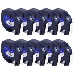 10Pcs Label Maker Refills for Dymo Letratag Refills