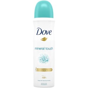 Dove Antiperspirant Deodorant Body Spray Mineral Touch 150ml x 2