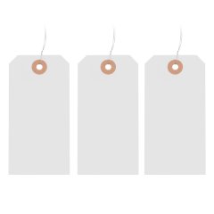 125 Pcs Hang Tags with Reinforced Eyelet and Wire