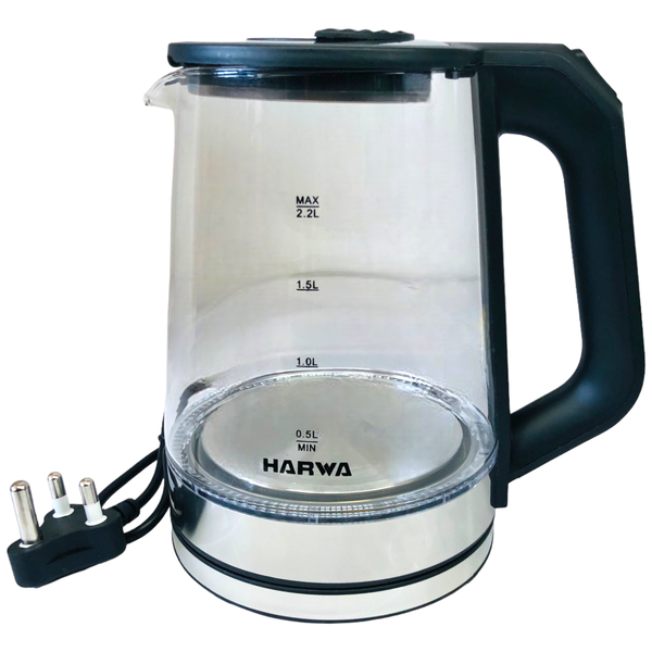 Harwa LED Light Up Large Capacity 2.2L Fast Boil Cordless Electric Kettle
