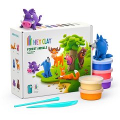 Hey Clay: Modelling Air-Dry Clay w Interactive App, Forest Animals, 15 cans