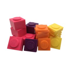 EDX Education Plastic Stacking Masses - 40 Pieces