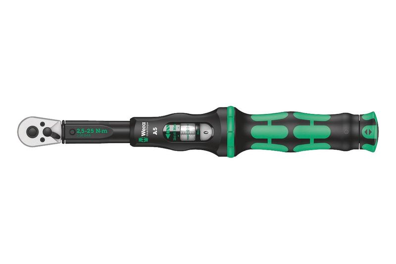Wera (CLICK-TORQUE A 5) Torque Wrench, Reversible Ratchet, Square