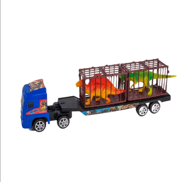 Playset Truck With 2 Dinosaurs 42cm