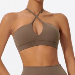 Women's Cross-Strap Sports Top for Running, Fitness and Yoga Breathable