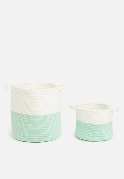 Double Trouble Storage Set - Natural &amp; Sky