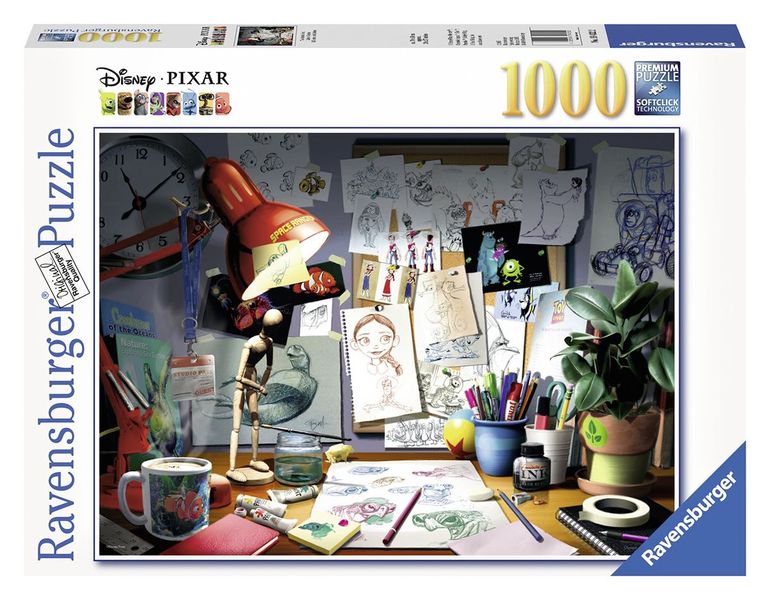 Ravensburger Disney Pixar the Artists Desk 1000 PC Puzzle