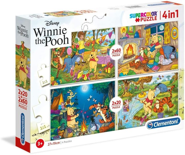 Clementoni 2X20+2X60 Piece Puzzle Winnie The Pooh