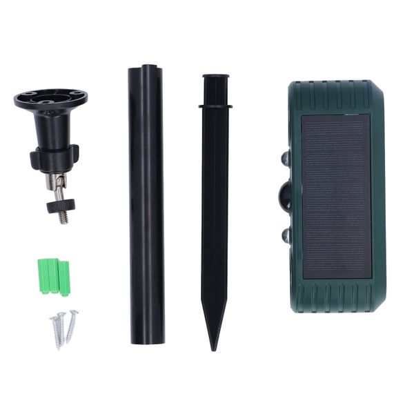 Solar Motion Sensor Alarm Ultrasonic Flashing Light