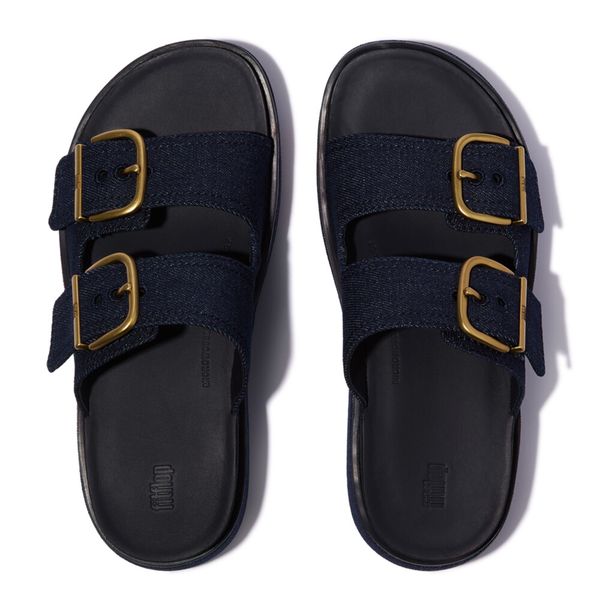 FitFlop Gen-FF Max Two-Bar Slides Dark Denim