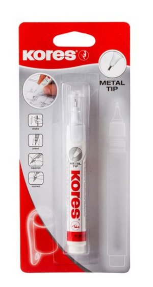Kores Metal Tip Correction Pen - 10g in Blister
