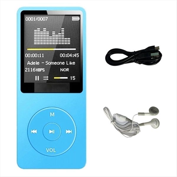 Mp3 Player Usb Charging Record Digital Display Screen Black