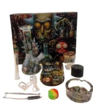Rick and Morty... The Mad Scientist 11 piece smoking gift set