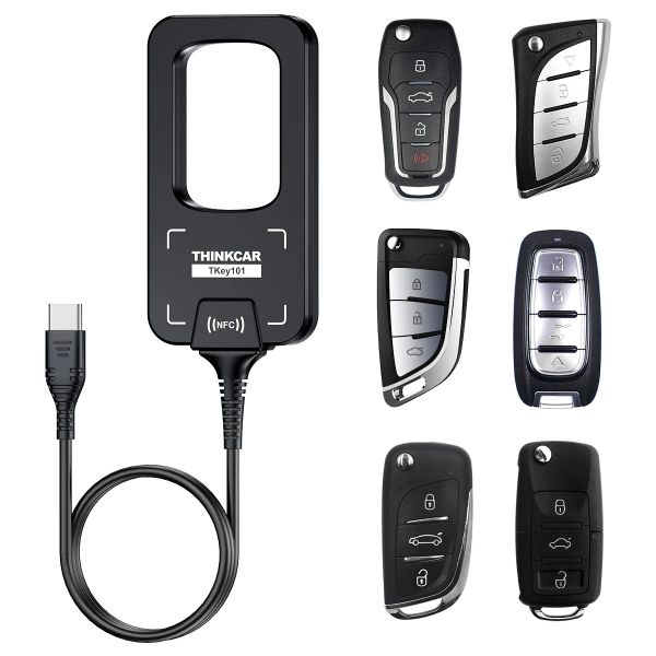 THINKCAR TKEY 101 Universal Car Key Programmer with 6 Remote Keys 8000+