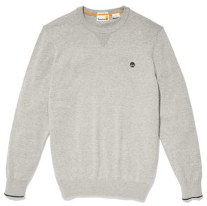 Timberland Williams River Crewneck Men Grey Cotton Regular Pullover