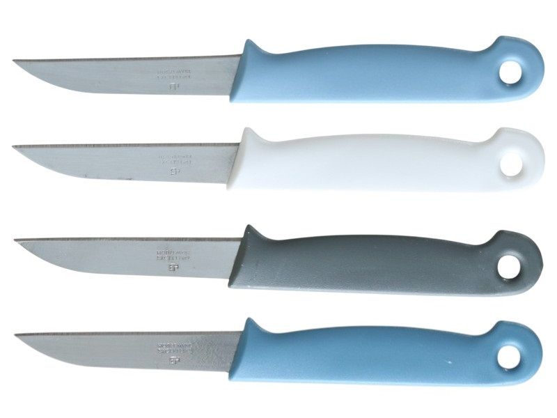Excellent Houseware S/S Paring Knives 4-piece Set 15cm Incl Blade of 7cm