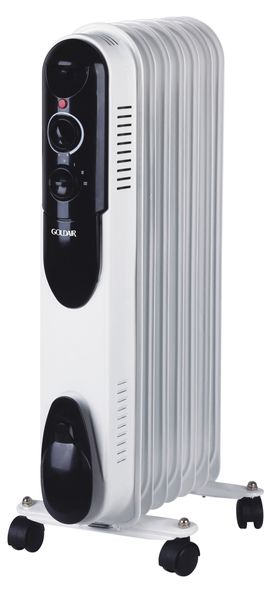 Goldair - 7 Fin Heater - White -GSOR-700