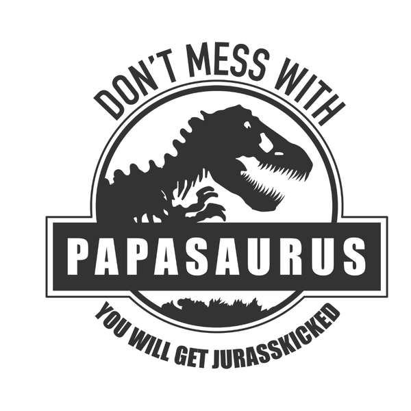 Baby on Board Sign Decal Sticker - Dont mess with Daddyaurus