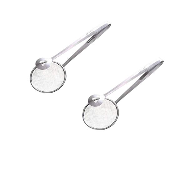 Set Of 2 Multi-Use Stainless Steel Food Skimmer