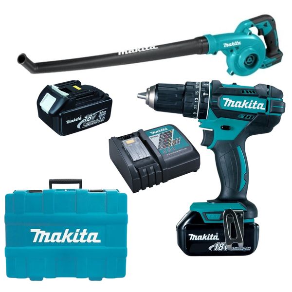 Makita - Cordless Impact Driver &amp; Blower with 2 x 3Ah Batteries &amp; Charger