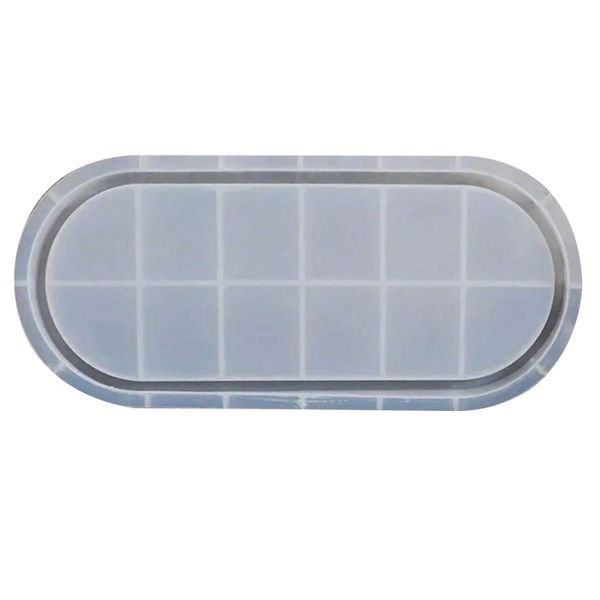 25cm Oval Silicone Resin Tray Board Resin Mold