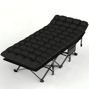 Folding Camping Cot with Mattress for Adults, Heavy-Duty Outdoor Cot