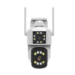 Wifi Dual Lens Waterproof Security Camera Pack of 2