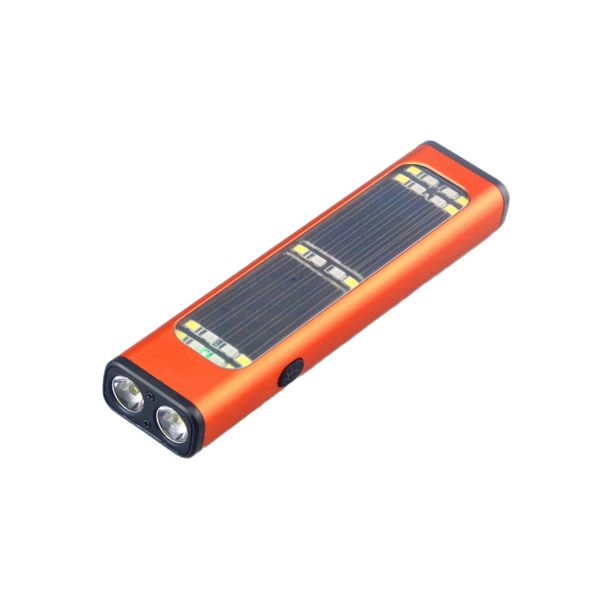 Magnetic Solar LED Flashlight, Dual Side Light Mini Outdoor Torch SA