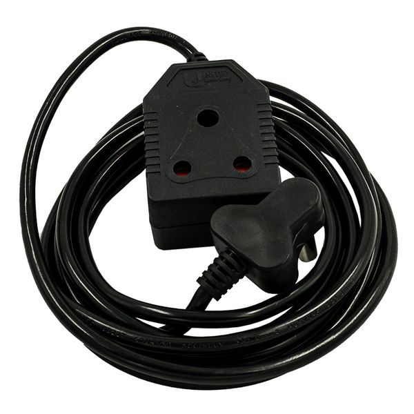 United Electrical 3 Metre Extension Cord Black 10 Amp