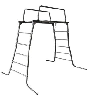 PLAYFREE Climbing Frame Monkey Bars Stand with Swing Hooks