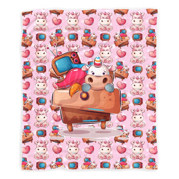 Unicorn Fun-Time Baby Fleece Blanket