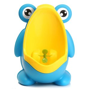 Totland Frog Potty Training Urinal for Boys - Blue and Yellow