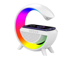 3in1 Rainbow Atmosphere Desk Lamp Wireless Charger Portable Speaker