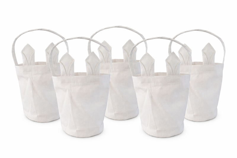Easter Bunny Ear Sublimation Bags - Handmade 100% Polyester - Set of 5