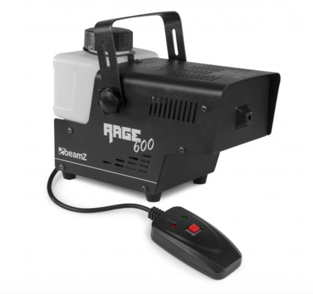 Beamz 160.700/RAGE600I Smoke Machine with Remote Control, Wired