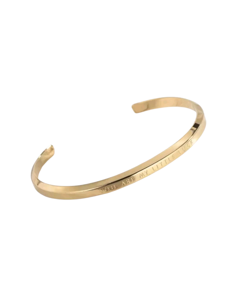 AlphaCharm Letter-Accent Cuff Bracelet