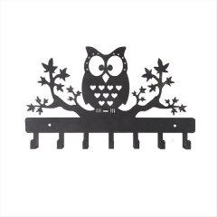 7Hooks Owl Metal Wall Mounted Metal Key Holder Owl Key Hanger Medal Hanger