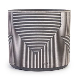 Shadow Lines Pot 17x15cm