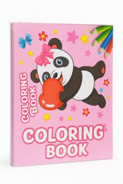 Kids Panda Coloring Book,16 Pages-12 x Coloring Books
